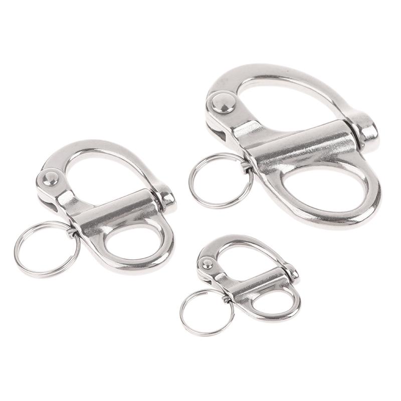 316 Stainless Steel Fixed Snap Shackles Bail Snap Shackles With Quick Release Pin