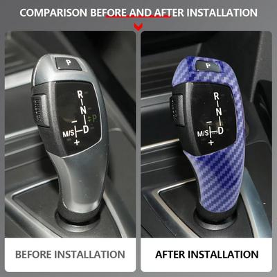 For BMW F30 F22 F34 F35 F15 F25 2 3 4 5 6 Series X3 X4 X5 X6 LHD Gear Shift Knob Cover Gear Sticker Protective Cap Accessories
