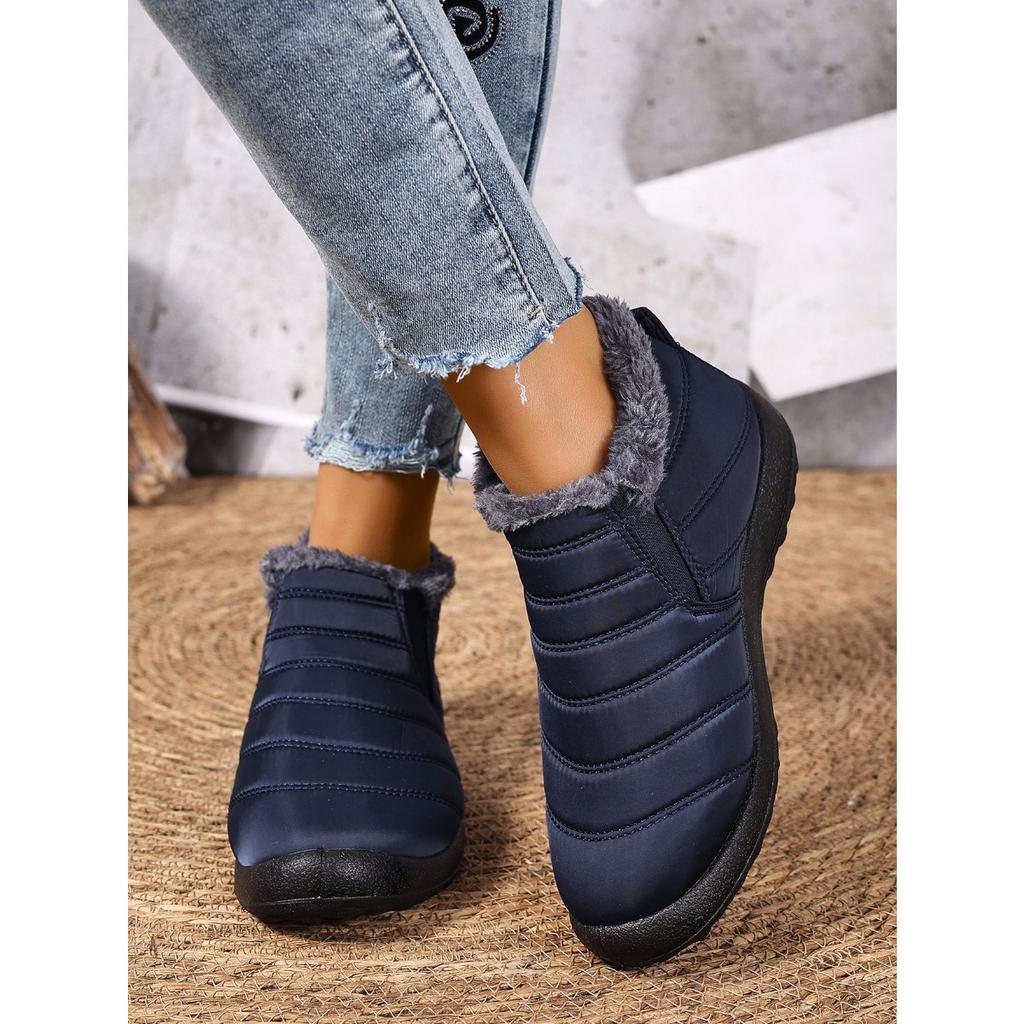Women's Shoes with Winter Velvet and Thick Snow Anti Slip, Wearing Women's Boots for Warmth and Snow Boots
