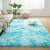 Schachbrett-Plüschteppich Weicher flauschiger Teppich für Wohnzimmer Schlafzimmer Heimdekoration Shaggy-Fußmatte Nachttischteppich