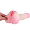 TPE Soft Realistic 2-in-1 Artificial Penis + Vaginal Adult Sex Toys for Men Women Masturbator Tools