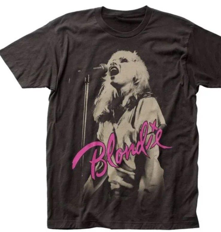 

Blondie Mic Mens T Shirt Black 4XL