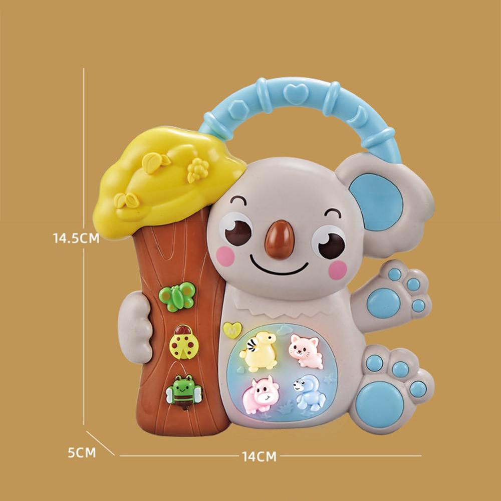 Animal Shape Electronic Musical Instrument Educational Kids Toy with LED Lights and Sound Effects for 18+ Months Kids