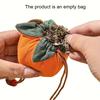 3pcs/2pcs Bag with Persimmon Pendant,Can Be Hung On Rearview Mirror or Car,Lucky Charm Empty Bag Material Kit, Mini Storage Bag