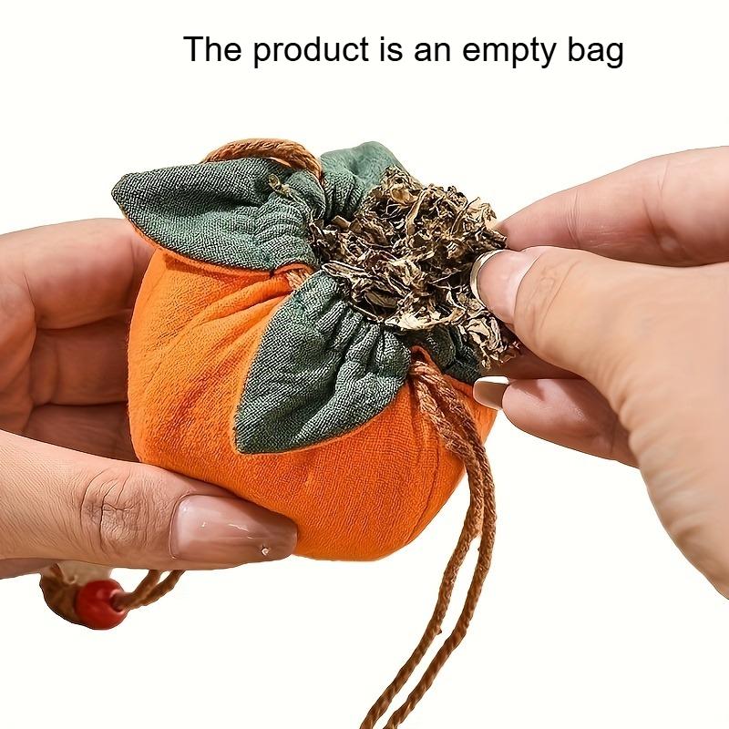 3pcs/2pcs Bag with Persimmon Pendant,Can Be Hung On Rearview Mirror or Car,Lucky Charm Empty Bag Material Kit, Mini Storage Bag