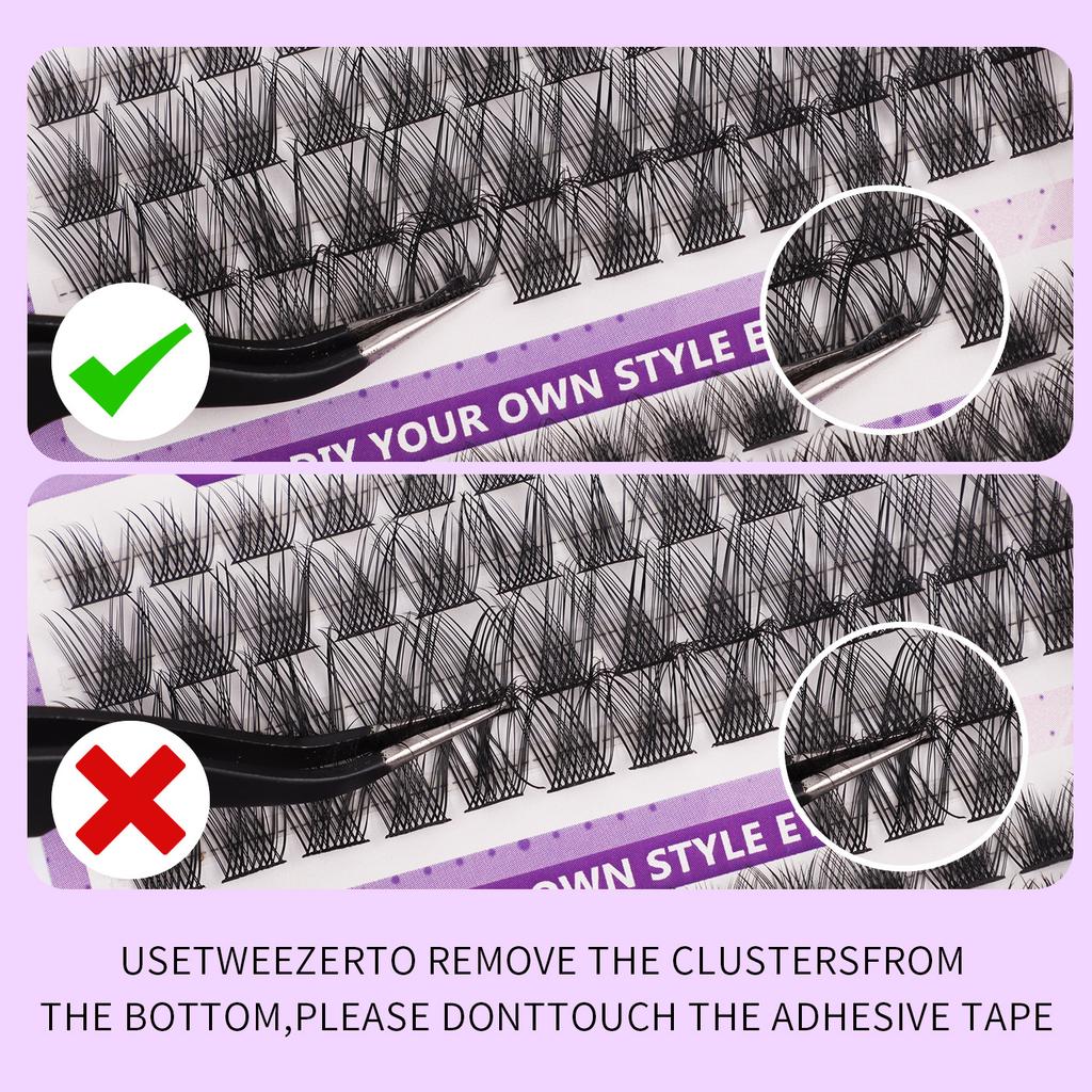 Diy False Eyelashes, 148 Tufts Of Extended Hair, Three Mixed Thick Eyelashes