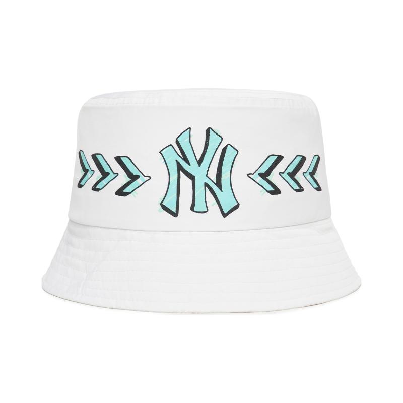 Хлопковые панамы MLB Унисекс Белые Модные 3AHTS022N-50WHS 59
