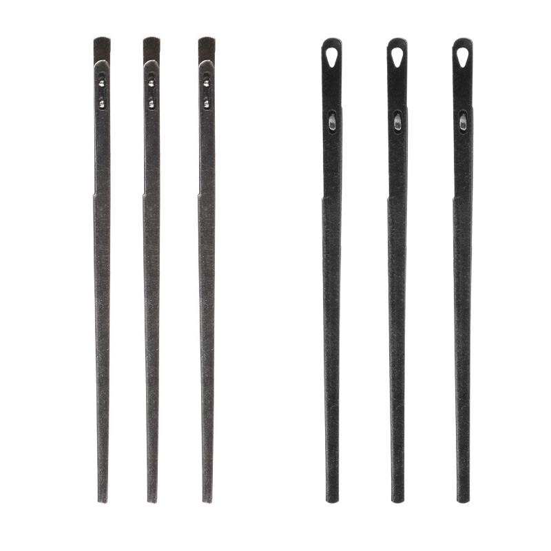 5 Piece Steel Double Hole Leather Rope Lace Needles 56mm DIY Leather Sewing Craft Tool Leather Kit Tools Hand Sewing Needles