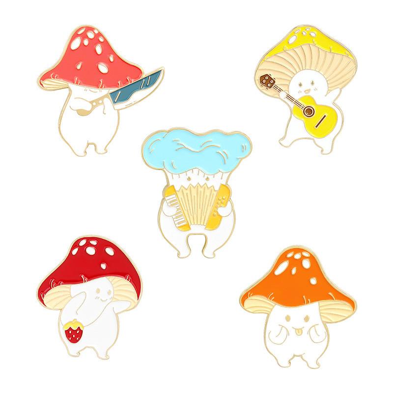 Creative Fashionable And Mushroom Brooch Pin Ideal For Gift Giving And Personal Use