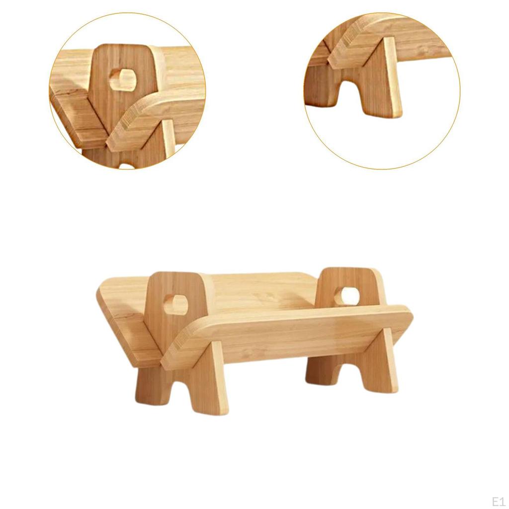 Desktop Bookshelf Bookcase Tabletop Space Saving Wood Freestanding Bookstand Organizer for Home