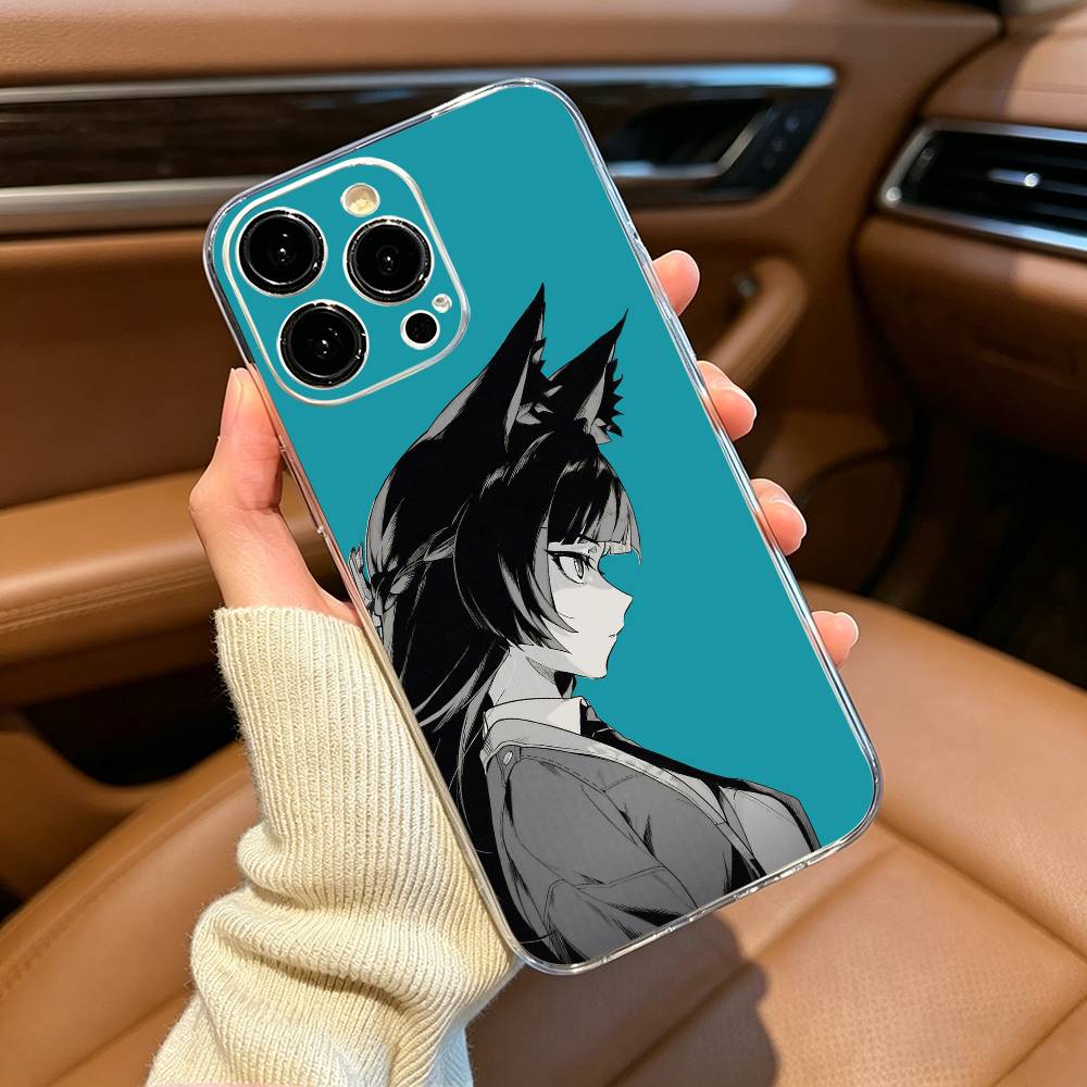 Game- Miyabi -Hoshimi Phone Case For iPhone17,16,15,14,13,12,11 ,Pro Max, Plus Soft Silicone Transparent Cover iPhone16Pro