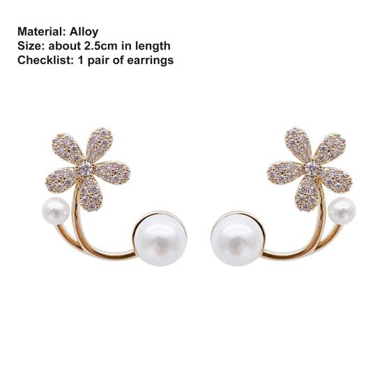 Stylish Women Stud Earrings Sparkling Accessory Delicate