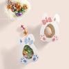 WTEMPO Clear Window Gift Boxes for Easter Designed In The Shape of A Rabbit Foldable DIY Small Presents Packaging Boxes Party Decor Gift Boxes
