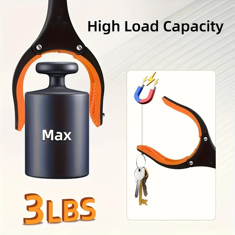 Grabber Reach Tool-foldable Reach Grabber Picking Tool, with 360° Rotating Jaws and Magnetic Tip, Upper Part Grabber for Garbage Pick-up