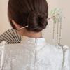 Ancient Style Metal Hair Stick For Women Elegant Hairpin For Wedding Party And Daily Use With Flower and Tassels Decors