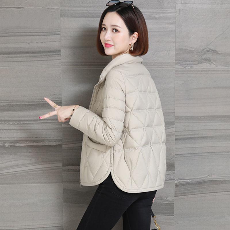 Down Padded Jacket Women's Lightweight Short Fashion Casual Winter Jacket Women's Loose Thick Padded Jacket