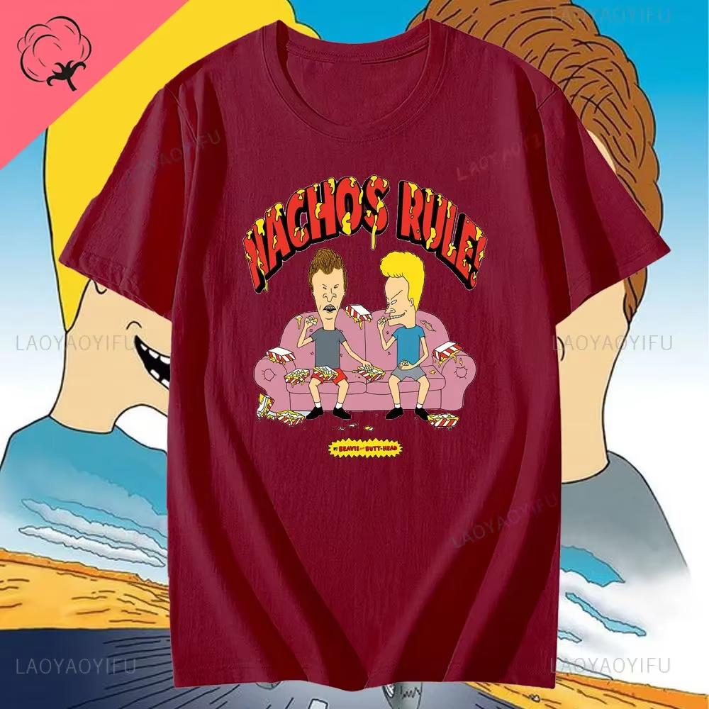 

2026Beavis Butthead Vintage Cotton T-shirtTopsUnisex NewFashion Cotton UnisexTShirt New Tee Tshirts Womens Tops Summer Short Sleeve 4XL