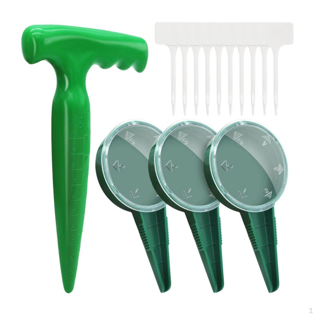 Sowing Seed Dispenser Set Adjustable Spreader Easy To Use Garden Supplies Practical Soil Digger