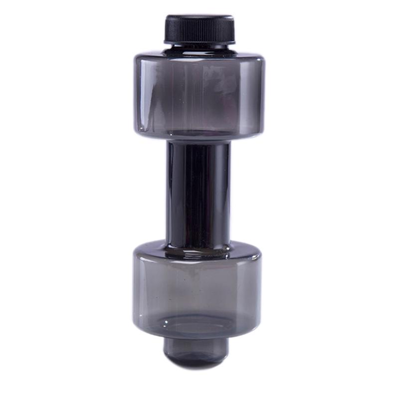 

Пластиковая бутылка с гантелями, 550 мл, спортивные бутылки с водой, портативная герметичная гантель чёрный