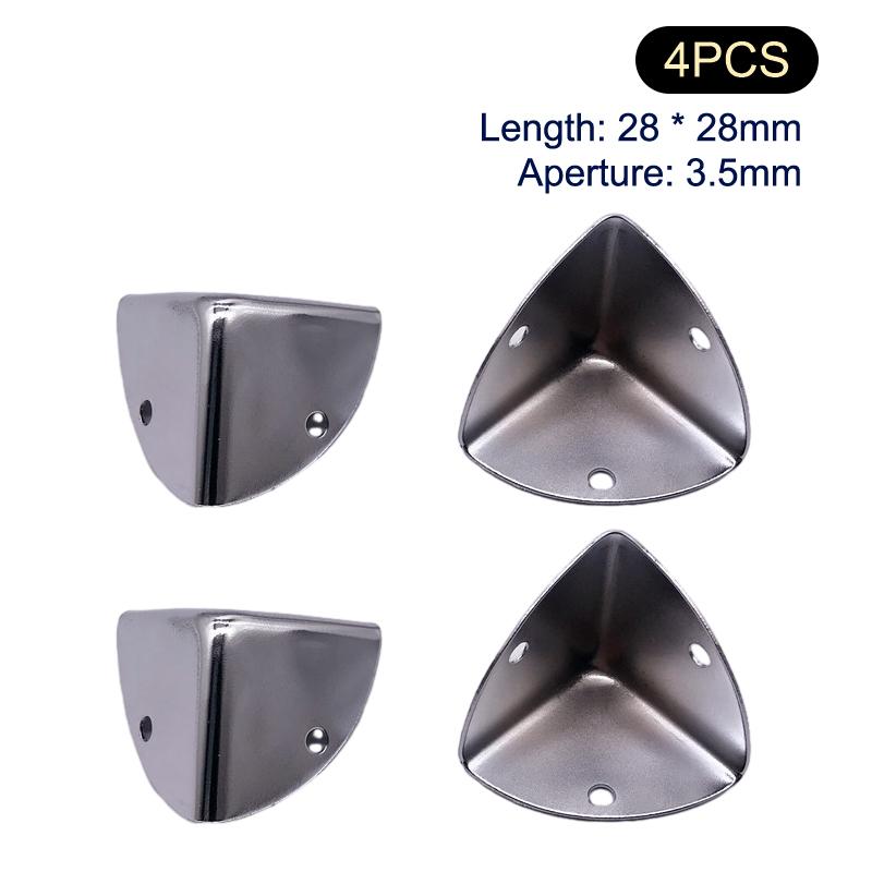 4 bucăți de protecție pentru colțuri din fier pentru colțul de masă husă de protecție pentru margini, cutie de bijuterii, cutie din lemn, picioare decorative, picior, colț metalic