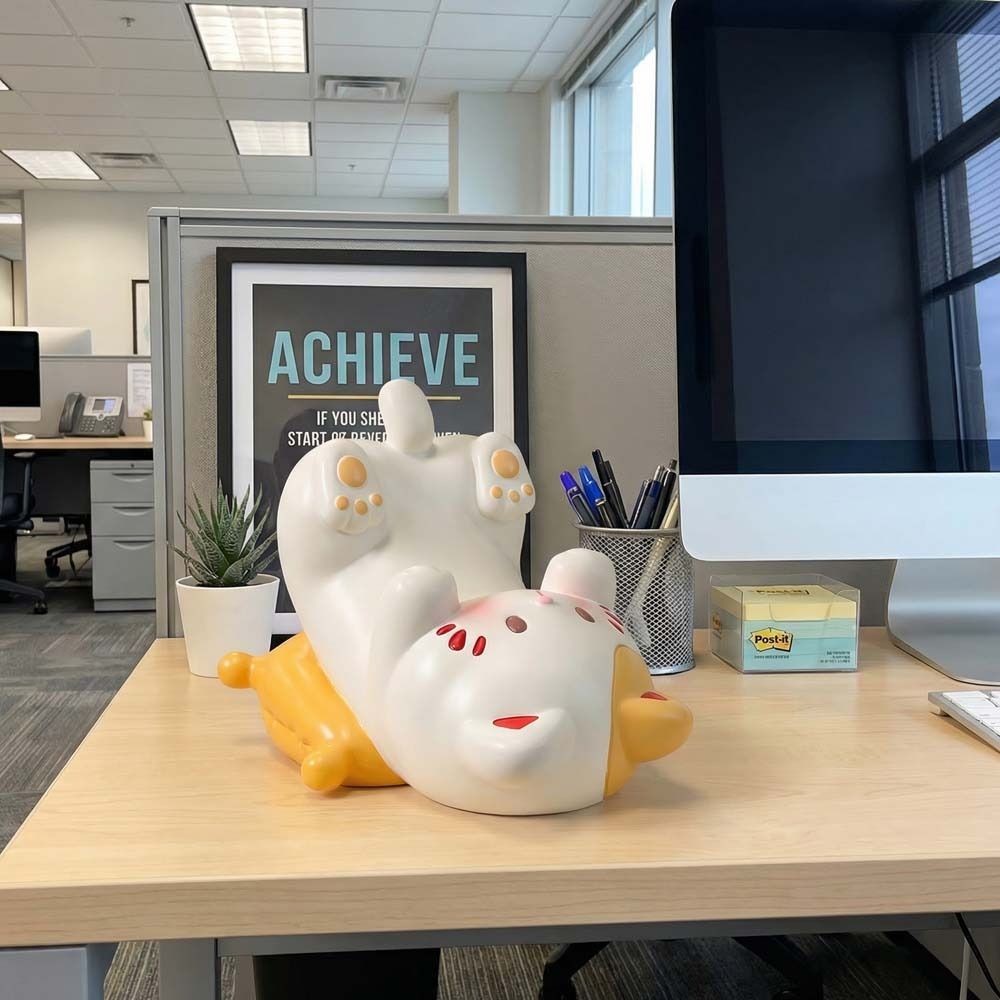 Figure Modell Katze Geformt Handyhalter Harz Katze Form Handy Halterung Katze Schreibtischständer Kinder Geschenk