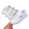 Spring New Children's White Shoes Boys and Girls Canvas Shoes Breathable Sneakers Performance Elementary School Students White Single Shoes