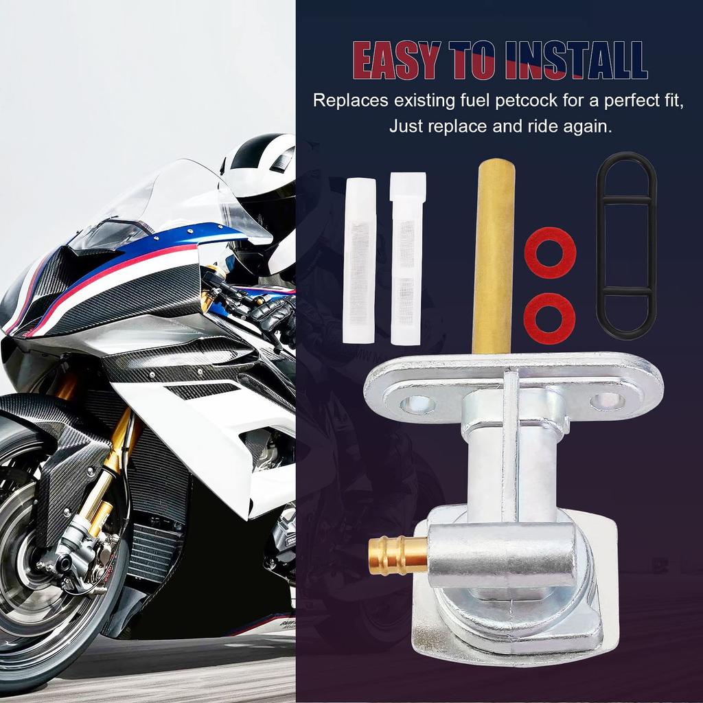 QAZAKY 2 Pack Fuel Gas Tank Pet Cock Valve Switch Suzuki LT80 Quad Sport