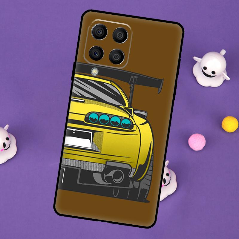 JDM COOL Car Cartoon Cover For Samsung Galaxy M54 M14 M34 M33 M13 M23 M53 M15 M55 M31 M51 M20 M30s M32 M52 Case