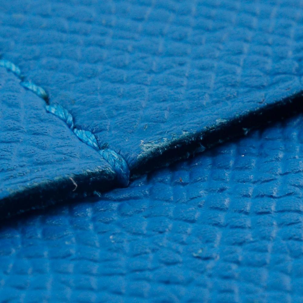 Hermes Too Doo 37 Clutch bag Blue Zanzibar Blue / grauer Filz/Epsom Unisex Gebraucht