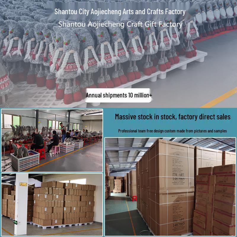 Svítící flitrový trpaslík a Rudolf vánoční ozdoby