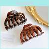 Vintage Aesthetic Acetate Hair Claw Clip For Thick Hair In Multi Color Stripes