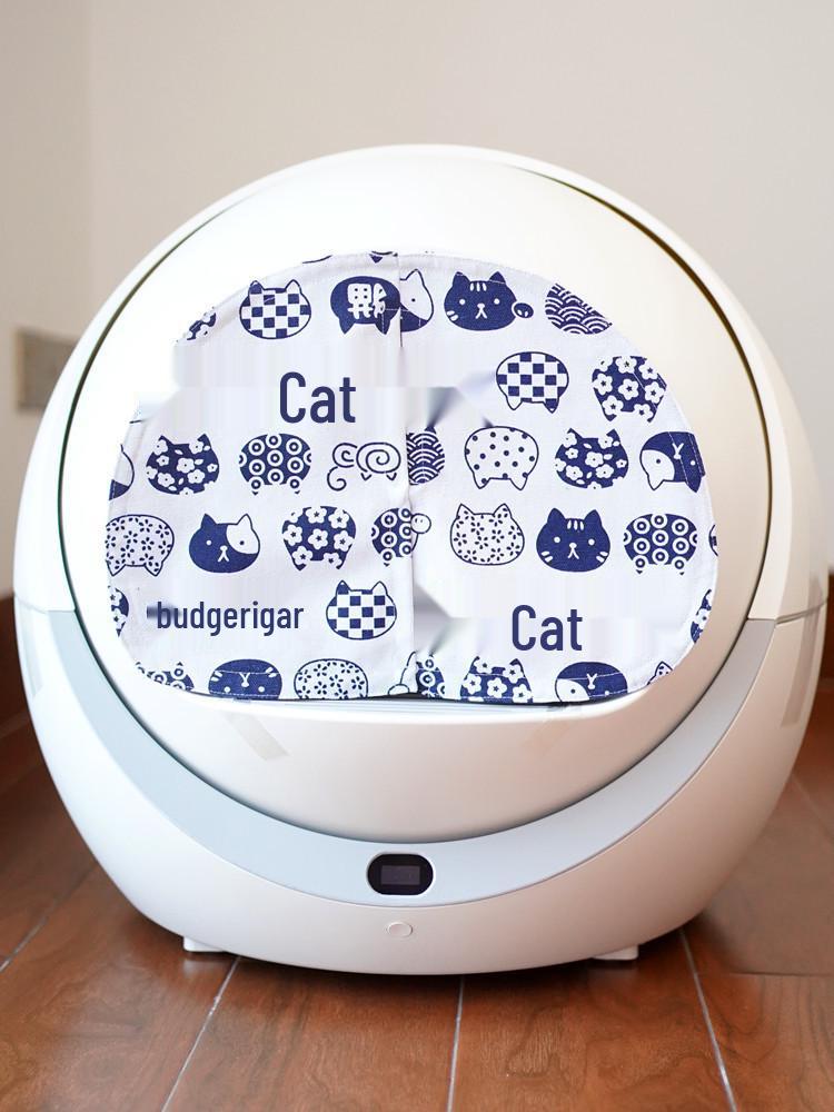 Petree Litter Box Cover: Automatic, Deodorizing, Dustproof, Replaceable, Washable, Fully Enclosed.