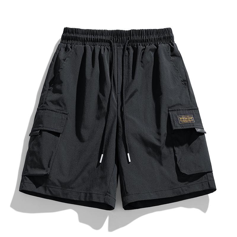 Summer Workwear Shorts, Trendy and Fashionable Straight Leg Wide Leg Capris, Youth Sports and Leisure Shorts