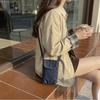 Retro washed denim mobile phone bag casual messenger bag