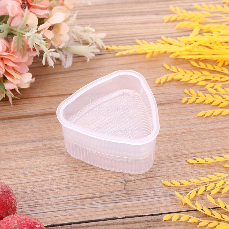 4PCS DIY Sushi Mold Onigiri Rice Ball Food Press Transparent Triangular Sushi Maker Mold Sushi Kit Kitchen Bento Accessorie