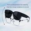 Polarized Sunglasses Cover Over Myopia Prescription Glasses Portable Non-polarized Glasses
