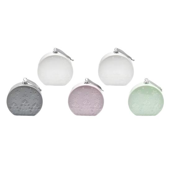 

5 Pcs Christmas Ornaments Plastic Snowman/Reindeer/Tree/Gnome Hanging Ornament for Xmas Tree Holiday Party Decor J