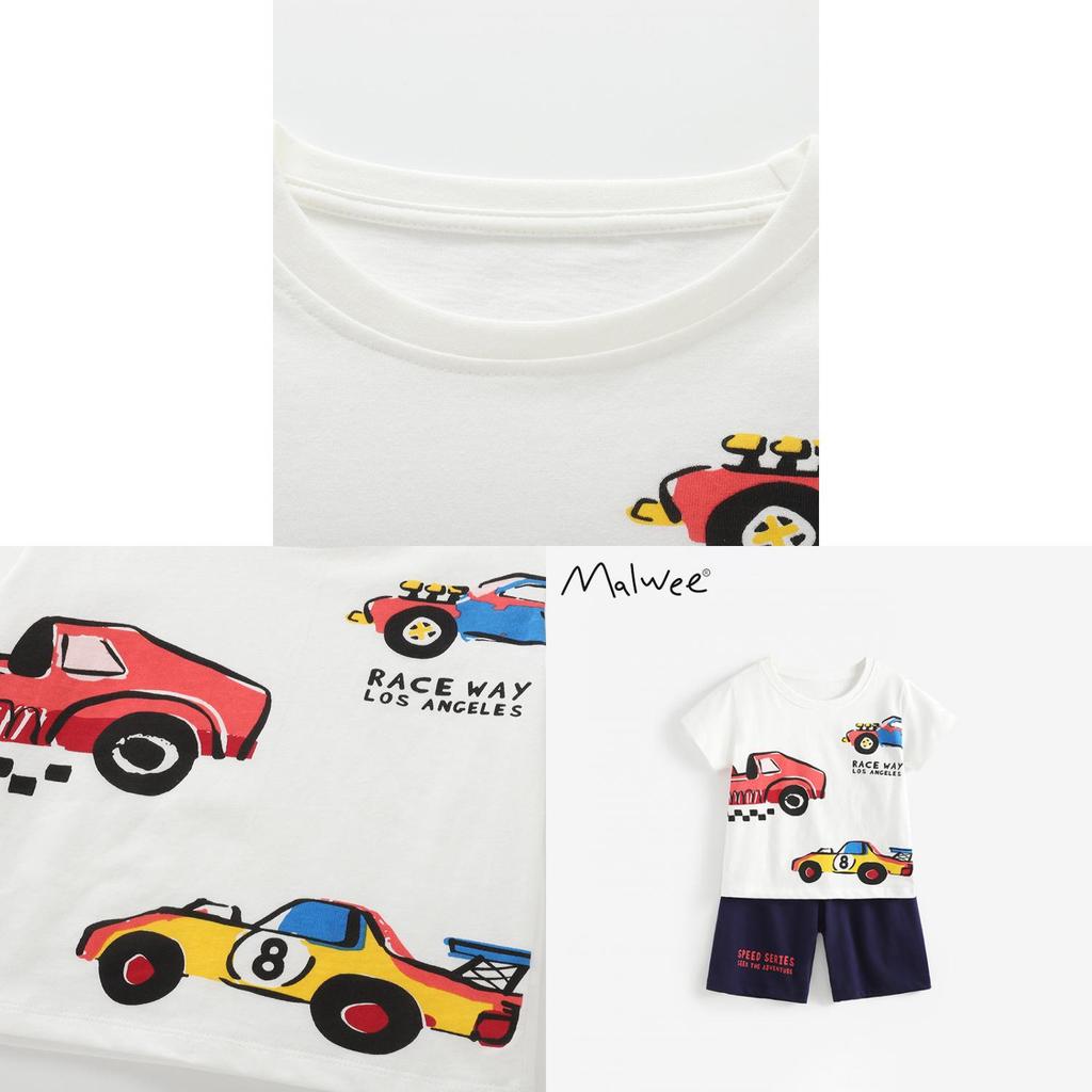 Boys Summer Cotton Casual Shorts And Tshirt Set For Kids Ages 3 To 8