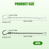 6Pcs Plant Hanger Hook Double Hook Hanging Chain Adjustable Length Ceiling Hook for Flower Pot Basket Bird Feeders