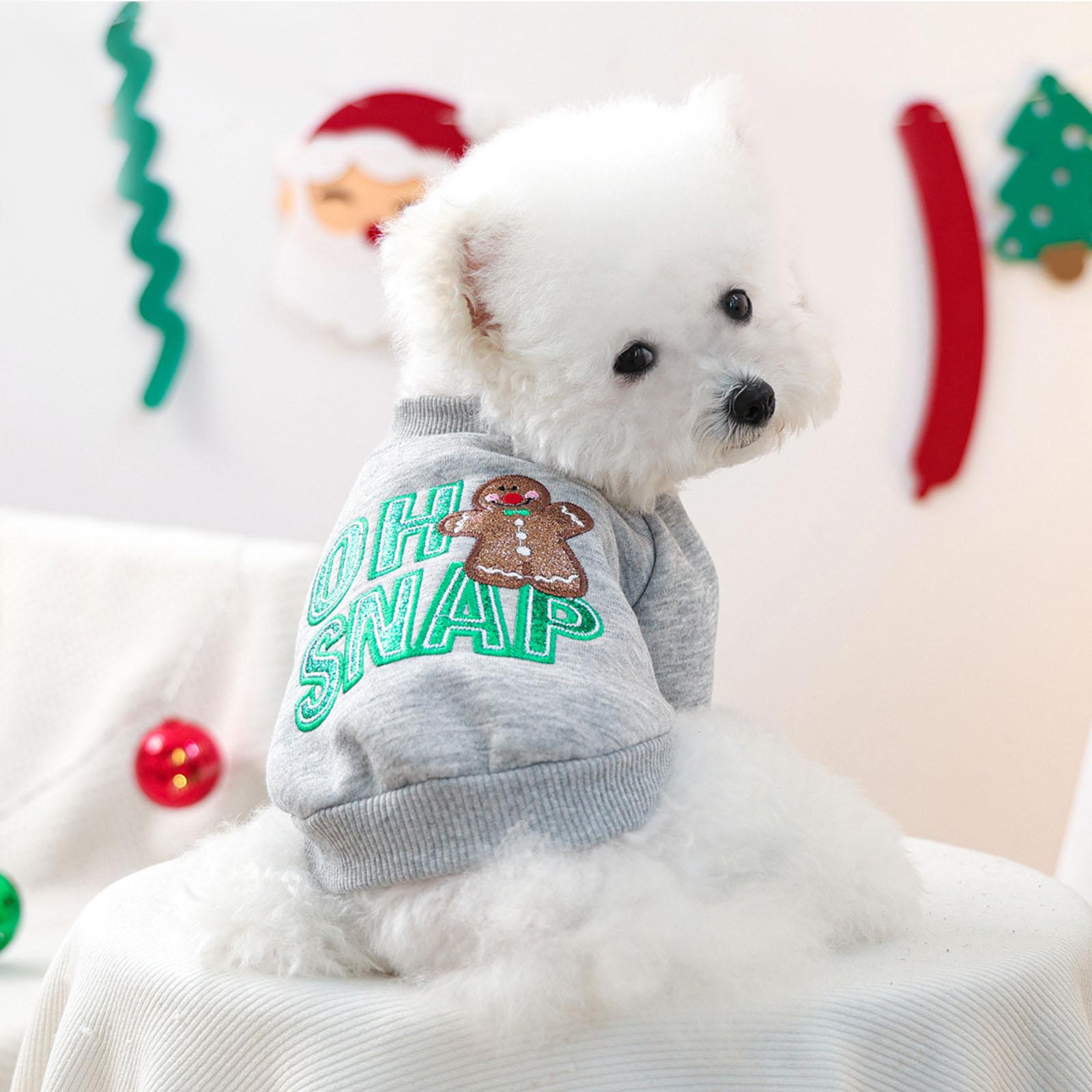 

Праздничная одежда для питомцев, милый щенок и повседневная модная одежда, рождественская детская плюшевая одежда XS