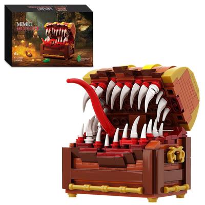 MOC Dragon DnD Treasure Chest Monster Building Blocks, Compatible with Lego.