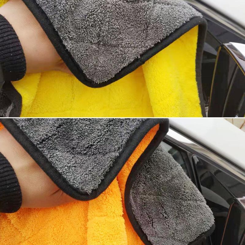 SEAMETAL 800GSM Car Microfiber Cleaning Towel Soft Polishing Waxing Super Absorbent Drying Auto Detail Clean Towel