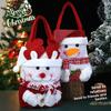 Apple bag,  Red Christmas Knitted Gifts Bags Candy Bags OldMan Snowman Elk Tote Bag Candy Storage Pouches Christmas Decoration