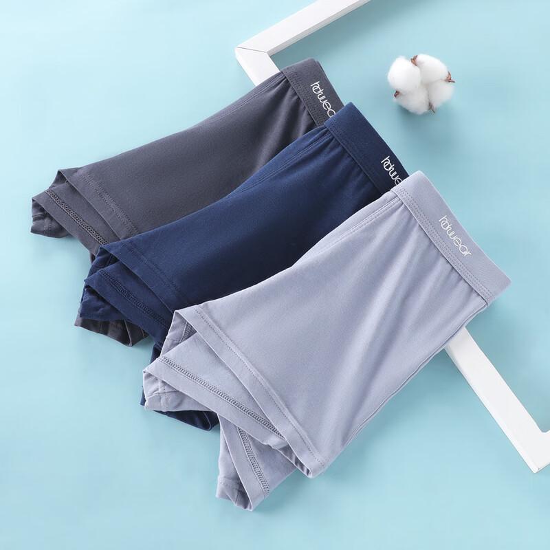Men's Modal Cotton Silk Antibacterial Boxer Briefs - 3 Pack