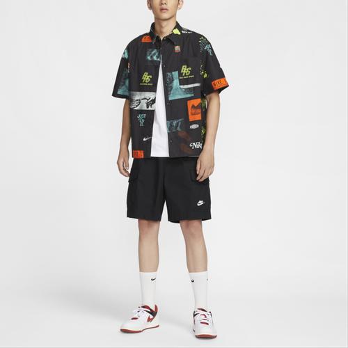 Nike Classic Comfortable Printed Short-Sleeve T-Shirt for Men in Black