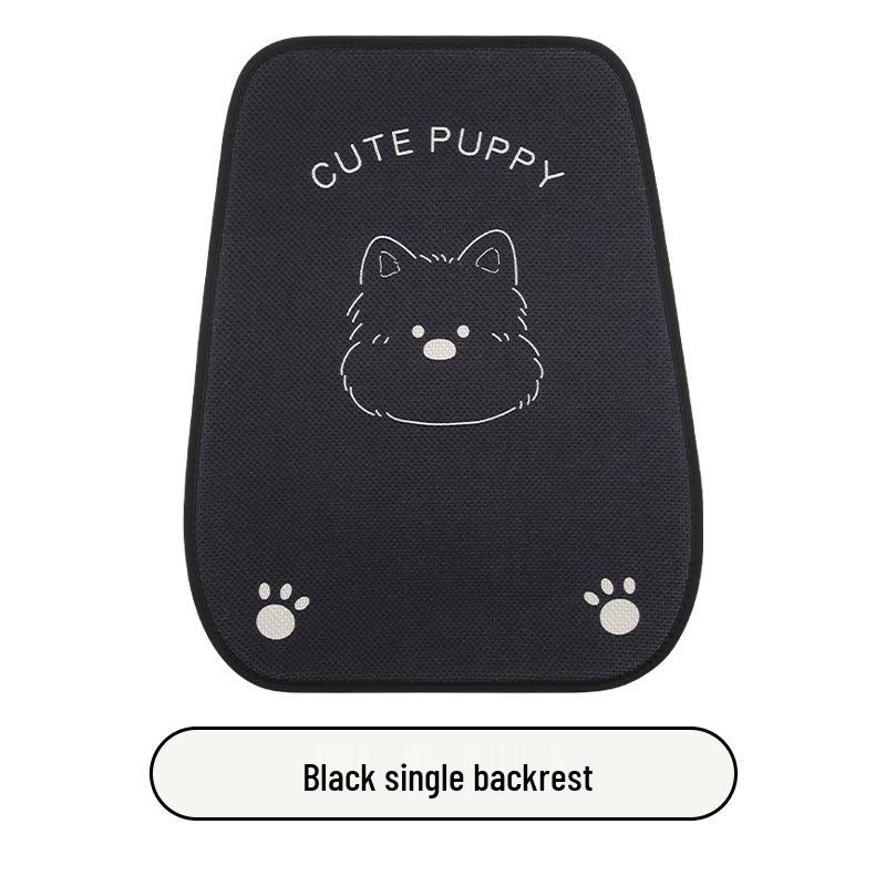 West Highlands Cute Cartoon Cotton Linen Car Seat Cushion for Women - Fits Toyota BZ3, RAV4, Corolla, and Ruifang