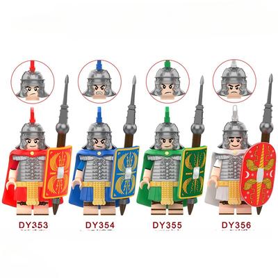 Římský centurionský voják Stavební bloky těžké pěchoty Řád německých rytířů Akční figurky Vánoční hračky pro děti