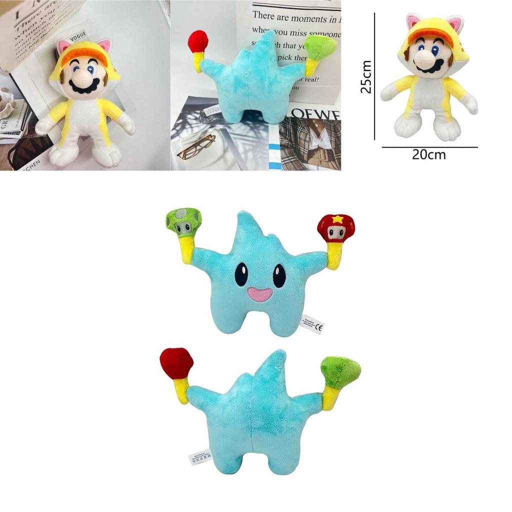 Neues Lumalee Plüschtier Mario Stofftier Spielzeug Weich und Kuschelig Kurzes Plüschmaterial