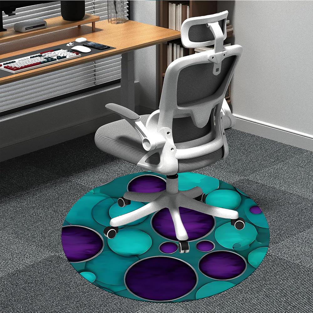 

1pc Bubbles Chair Carpet for Office, Soft Flannel Throw Mat, Perfect for Office, Holiday Party Decoration Choice yy260320129 80cm by 80cm