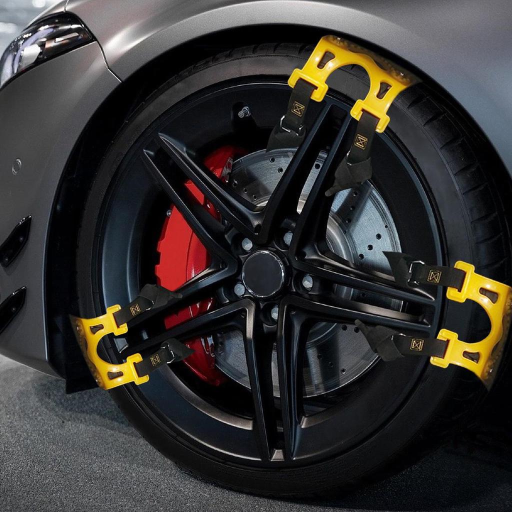 Tire Snow Chains Vehicle Tire Snow Chains Anti-Skid Cold Weather Vehicle Driving Safety Equipment For Outdoor Commuting Rock
